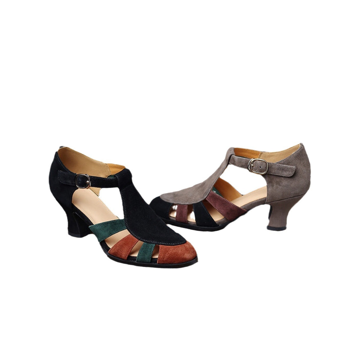 Retro-Sandalen mit Riemchen und Rundspitze – Bild 4 | LuxeStyle