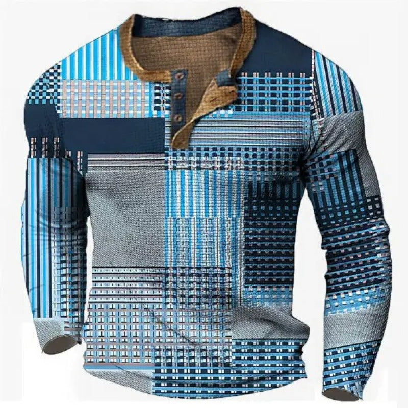 Langarm-T-Shirt mit digitalem Print – Bild 5 | LuxeStyle