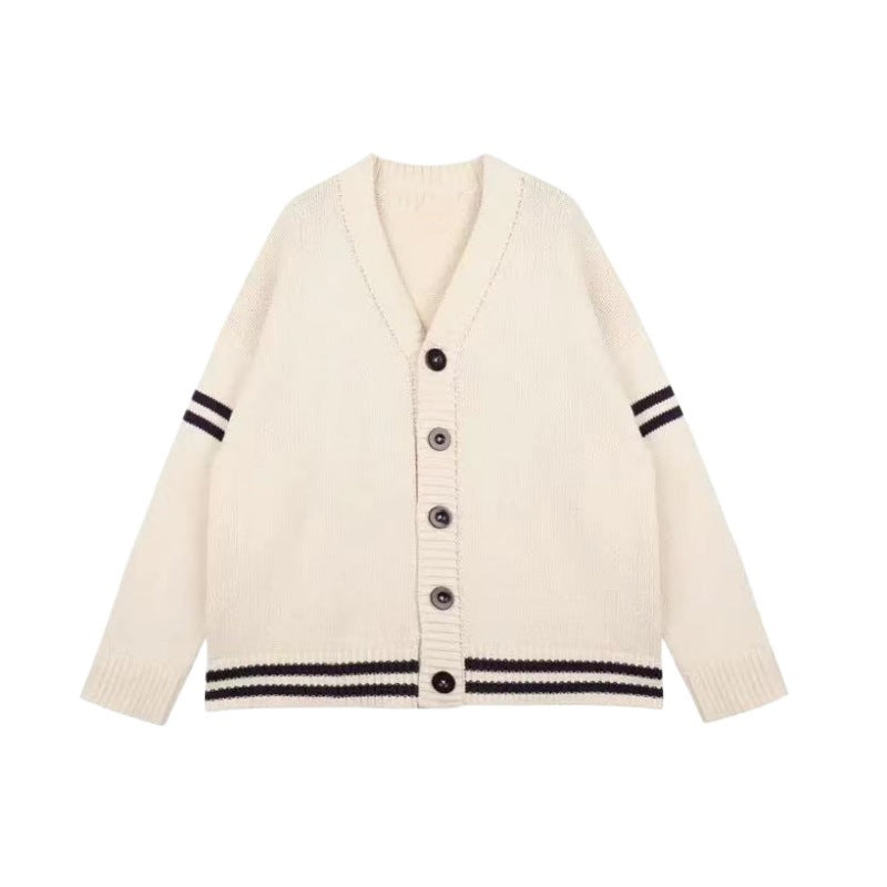 Strick-Cardigan im Preppy-Stil