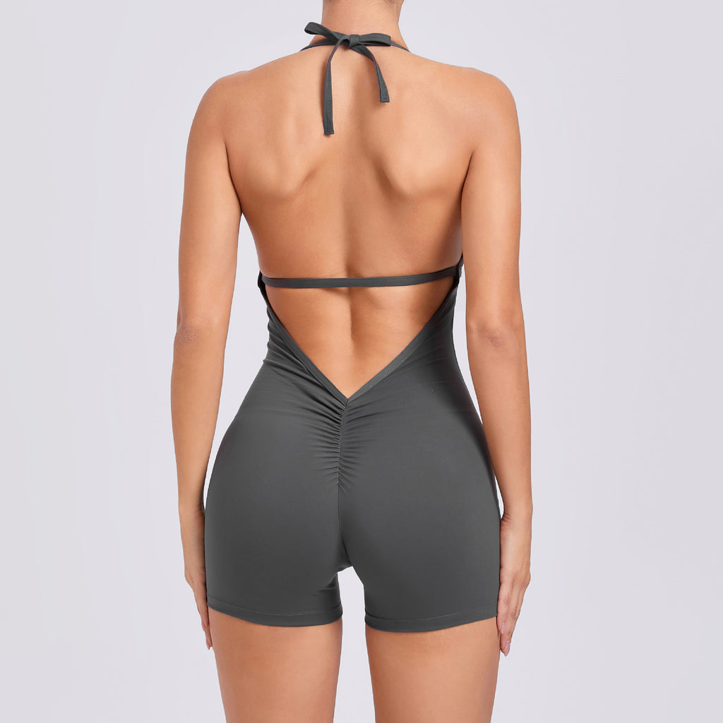 Jumpsuit mit Beauty-Rücken und engem Schnitt