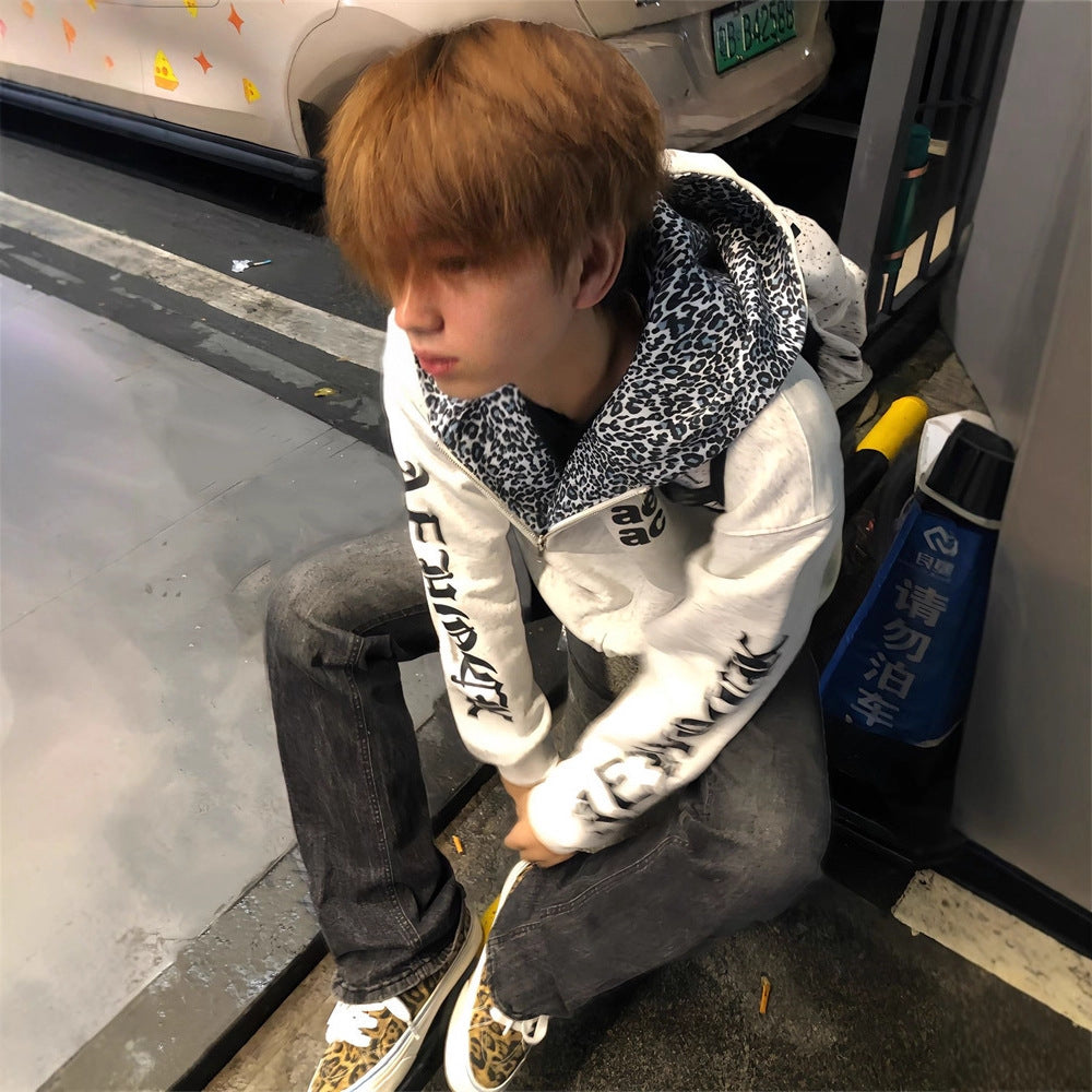 Hoodie mit Leopardenmuster