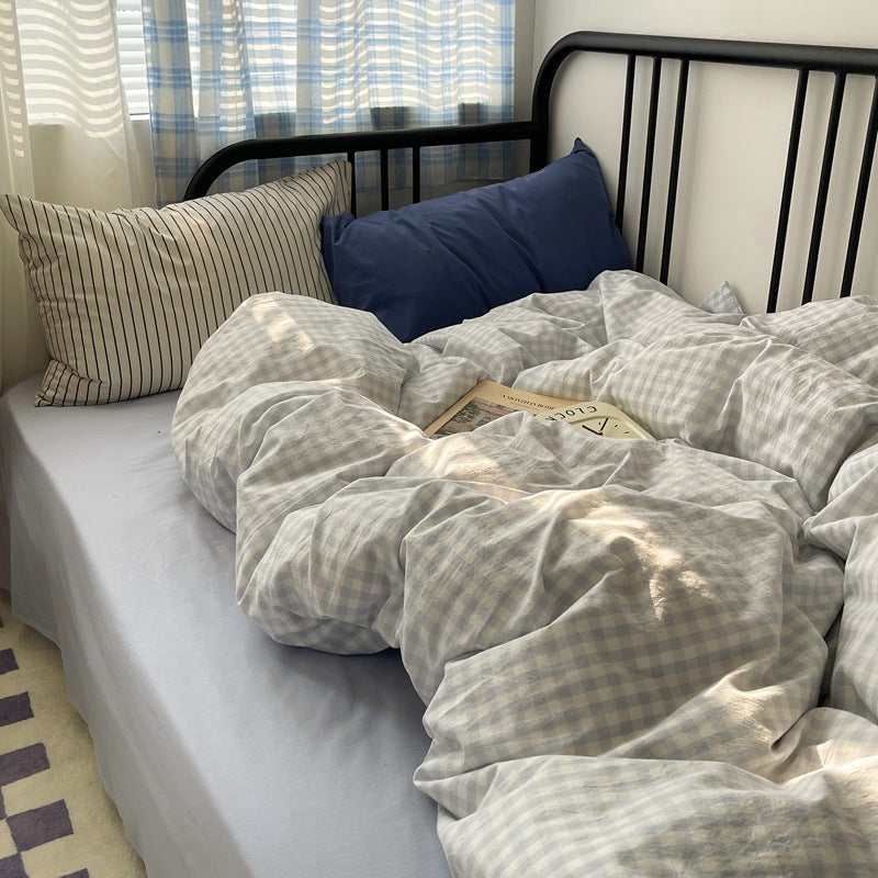 Gestreiftes Baumwoll-Bettwäsche-Set – Bild 12 | LuxeStyle