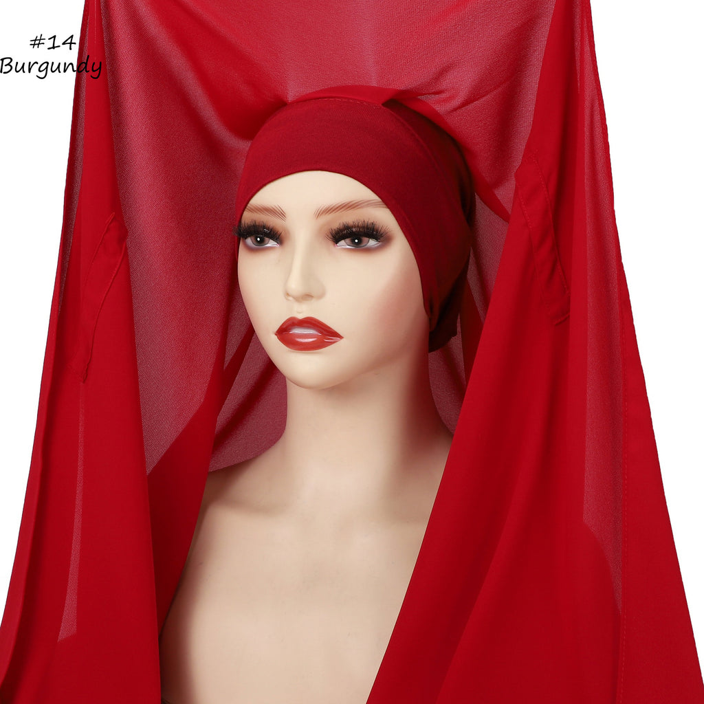 Elegantes Chiffon-Tuch mit Magnetverschluss