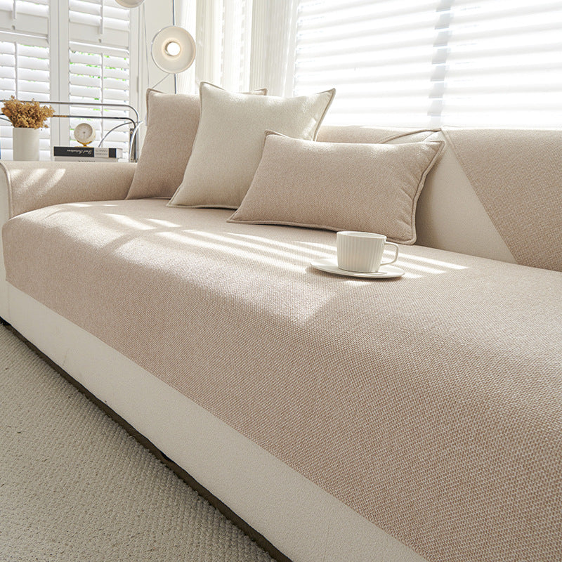 Sofa Kissenhülle aus Chenille, rutschfest – Ansicht 7