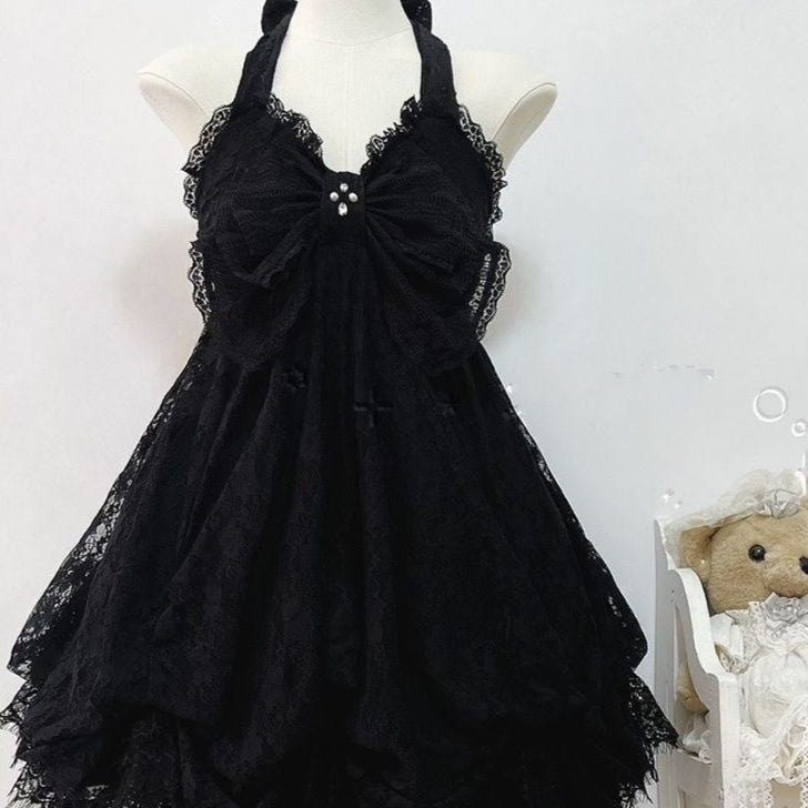 Vintage Neckholder-Kleid «Moonlit Garden» – Bild 2 | LuxeStyle