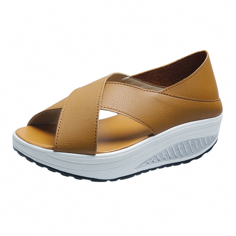 Atmungsaktive Casual Sandalen mit Fischmund‑Design – Bild 6 | LuxeStyle