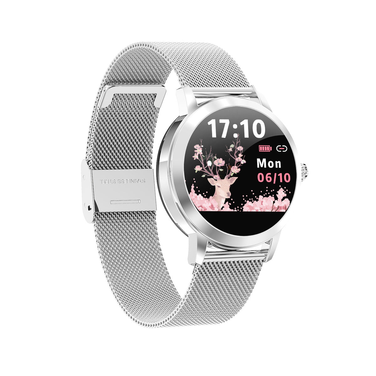 Smartwatch Rund mit Bluetooth und Pulsmesser – Bild 2 | LuxeStyle