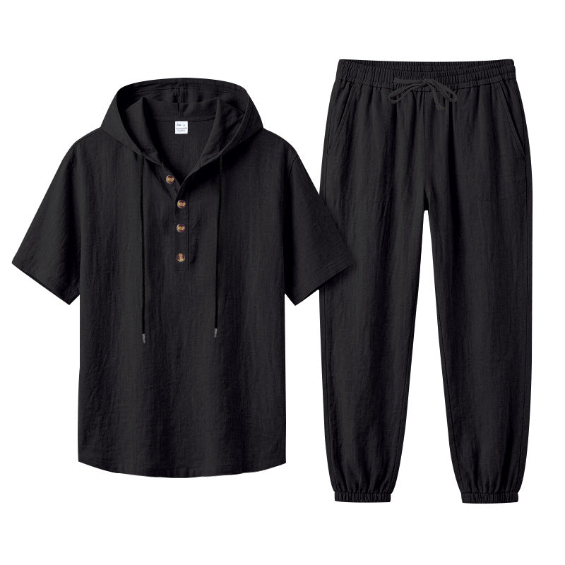 Ensemble pour hommes «Costa» · T-shirt à capuche + Jogger