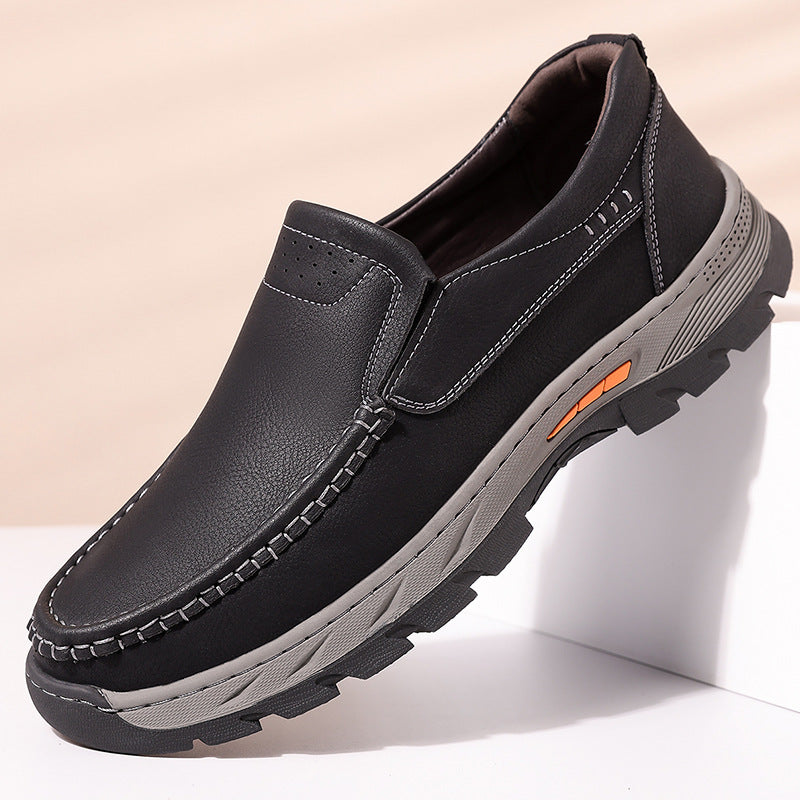 Herren Leder-Slipper