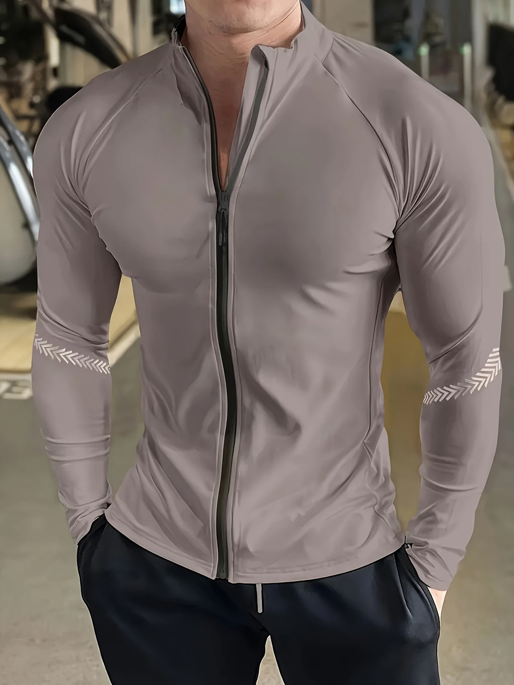 Atmungsaktive UV-Schutz Langarmjacke für Herren | LuxeStyle