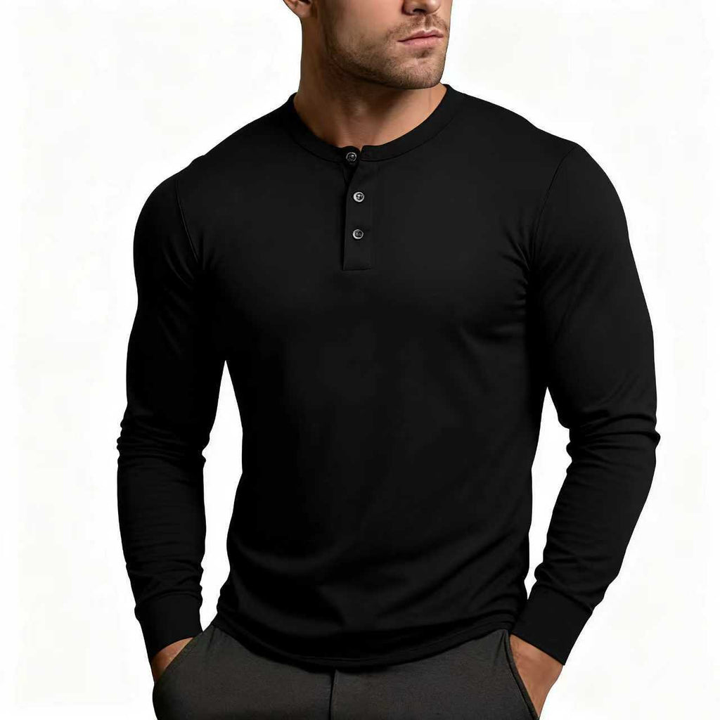 Herren Langarmshirt Europäisch/Amerikanisch