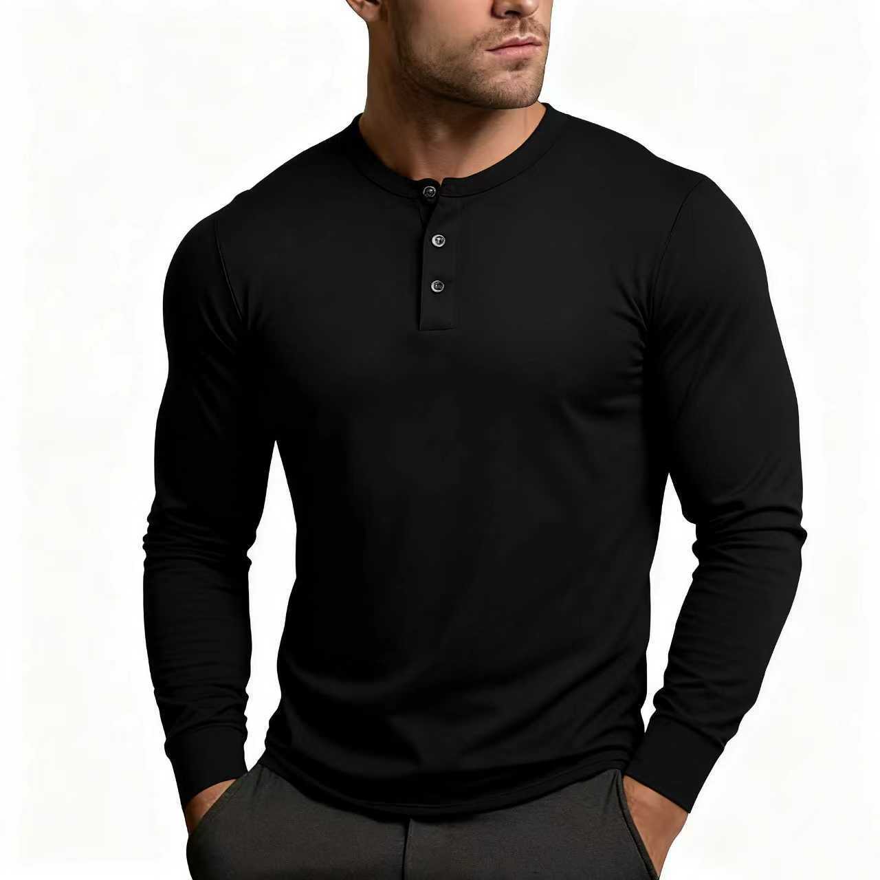 Herren Langarmshirt Europäisch/Amerikanisch