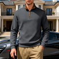 Herren Winter Fleece Pullover mit Stehkragen