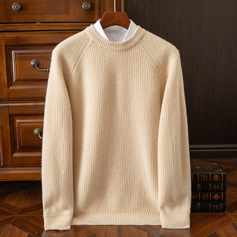 Herrenmode Crew-Neck Pullover mit Ingots Stickerei