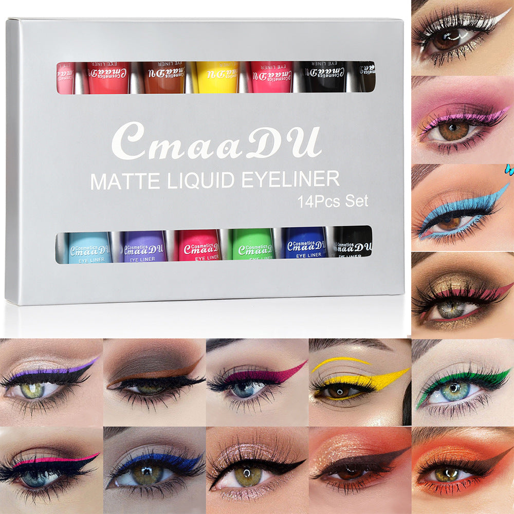 14-farbige Liquid Eyeliner Set