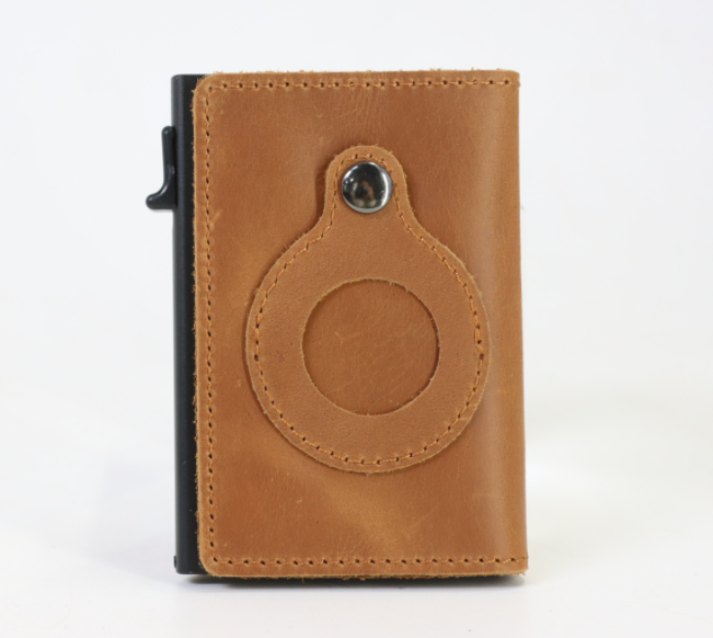 AirTag Leder-Portemonnaie mit RFID-Schutz