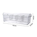 Transparenter Doppel-Salat-Container mit Deckel