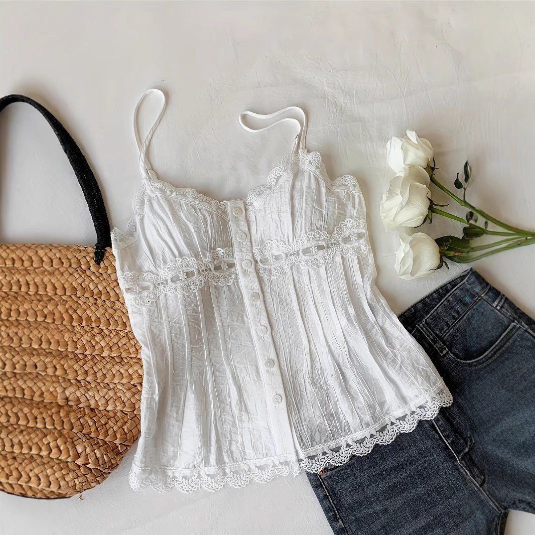 Sommerliches Spitzen-Camisole