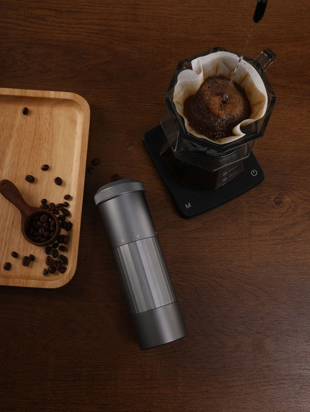 Kabellose Kaffeemühle mit USB-Ladefunktion