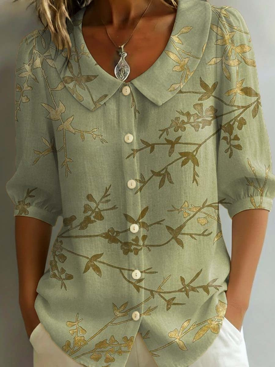 Damen Print-Top mit 3D-Effekt
