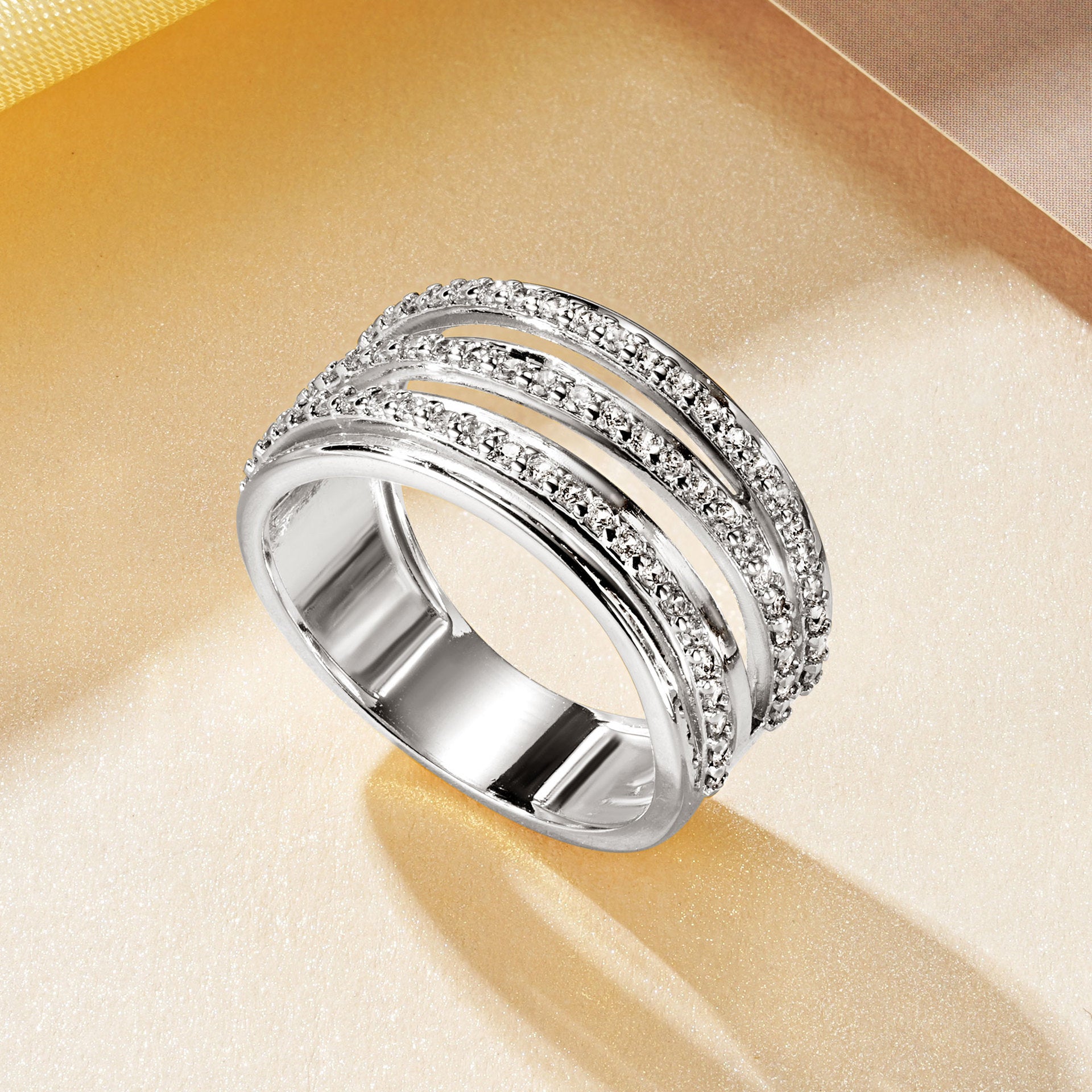 Geometrischer Mehrschicht-Fingerring