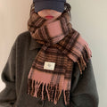 Plaid-Schal in Mintgrün, Pink, Lila, Schwarz, Blau | LuxeStyle