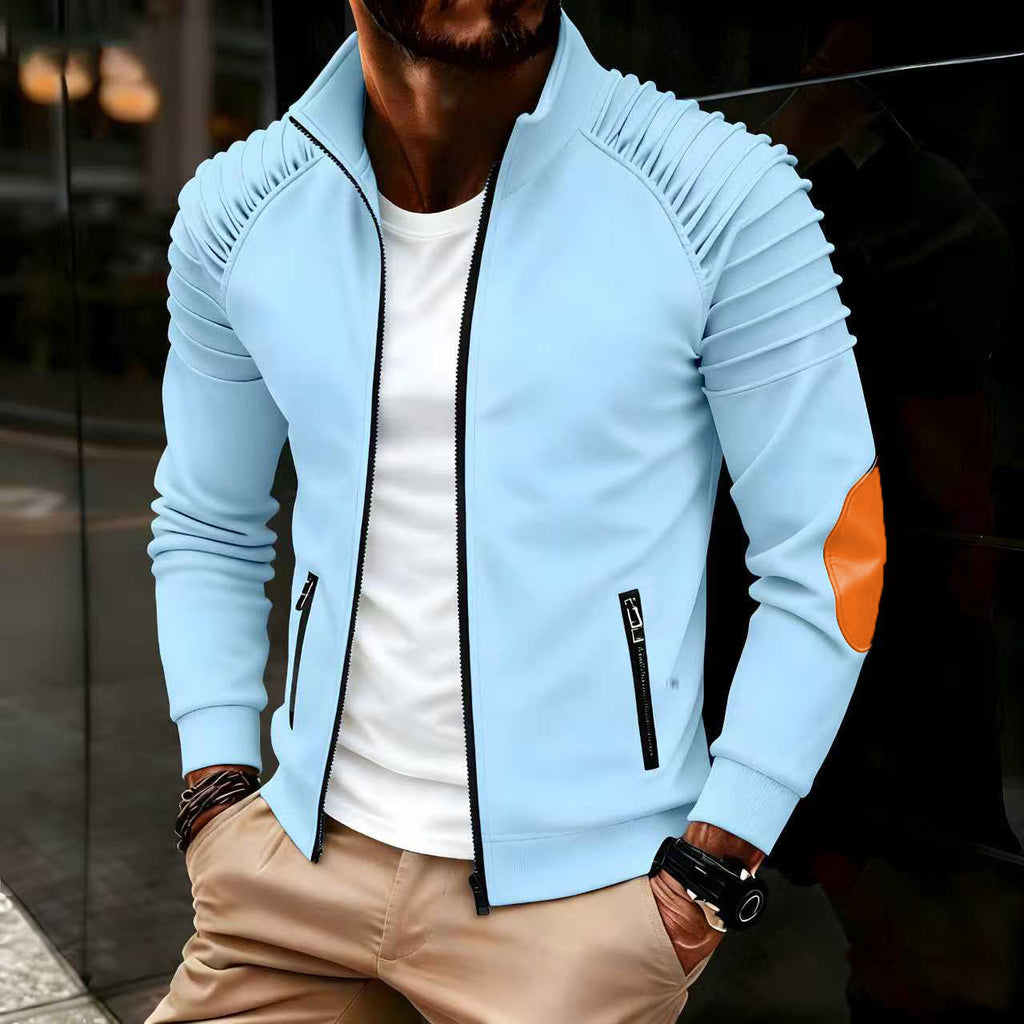 Winddichte Herren Freizeitjacke mit Stehkragen – Bild 2 | LuxeStyle