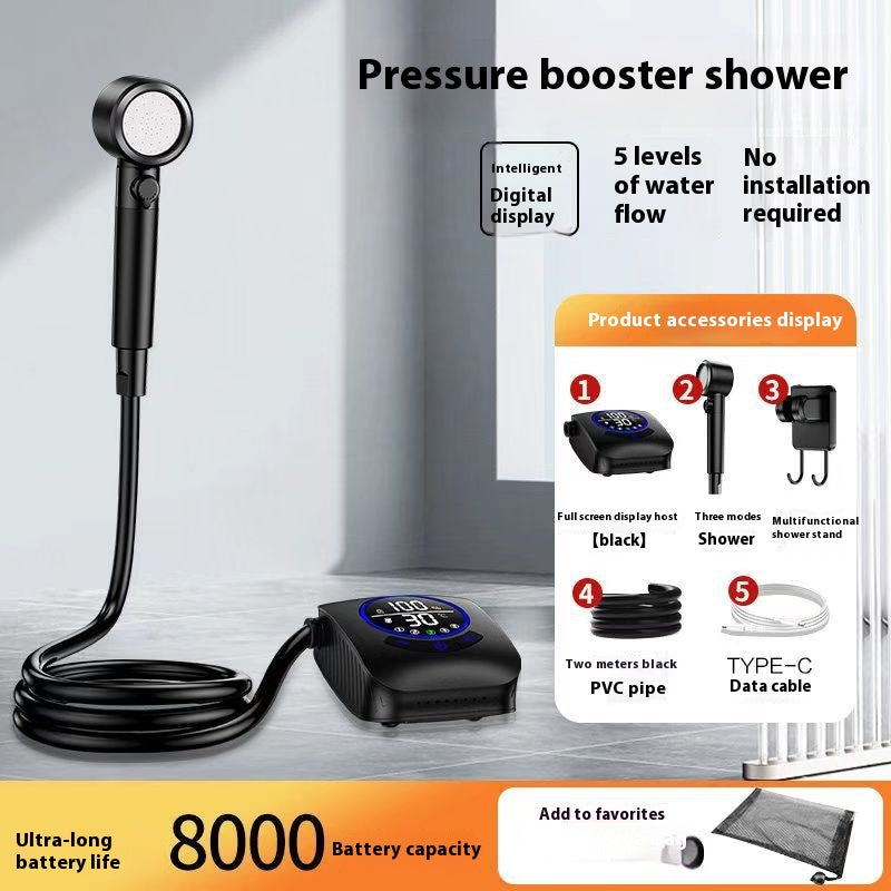 Tragbare Camping-Dusche 8000 mA – Bild 6 | LuxeStyle