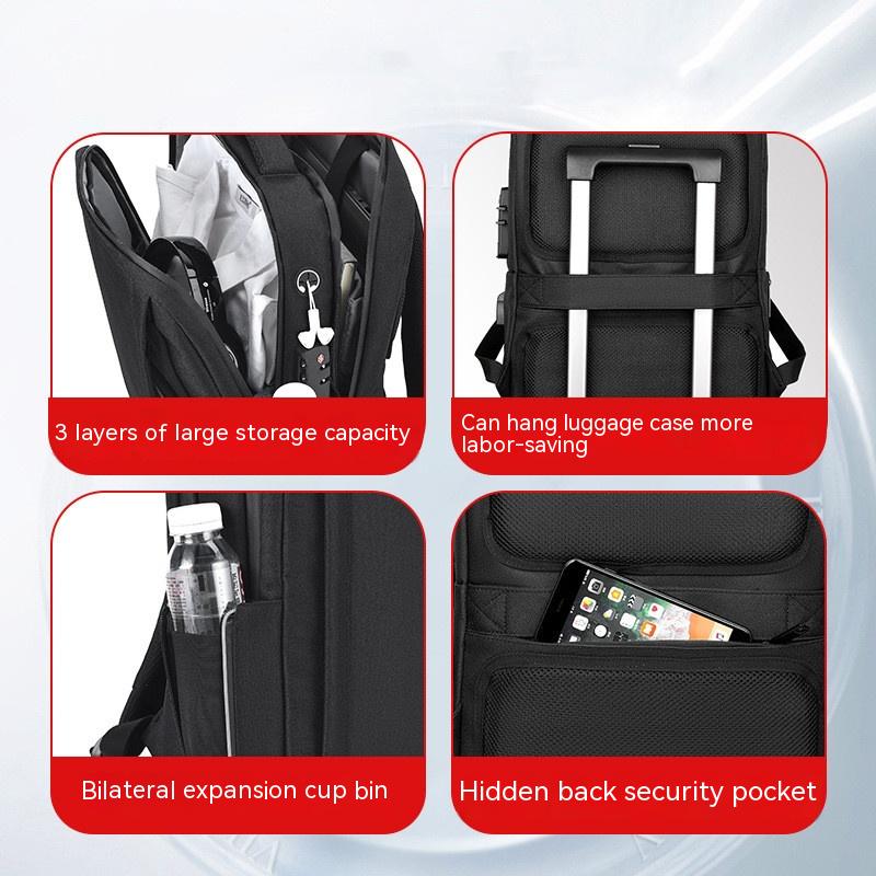 USB Lade-Rucksack für Damen und Herren – Bild 9 | LuxeStyle