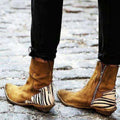 Ankle Boots mit spitzer Zehe und Blockabsatz