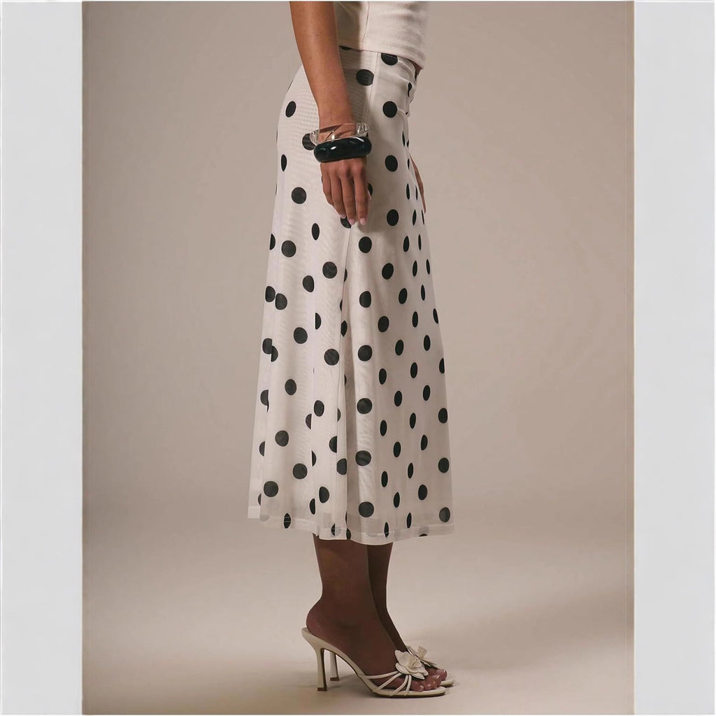 Elegante Polka-dot-Hüftrock
