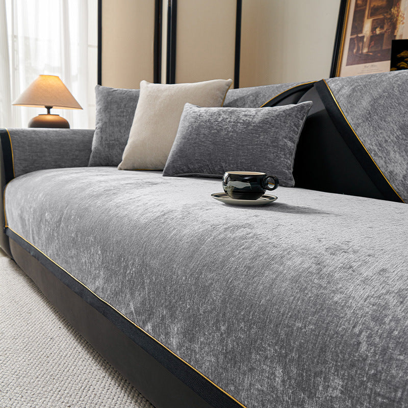 Chenille Sofakissenbezug im Landhausstil – Ansicht 5