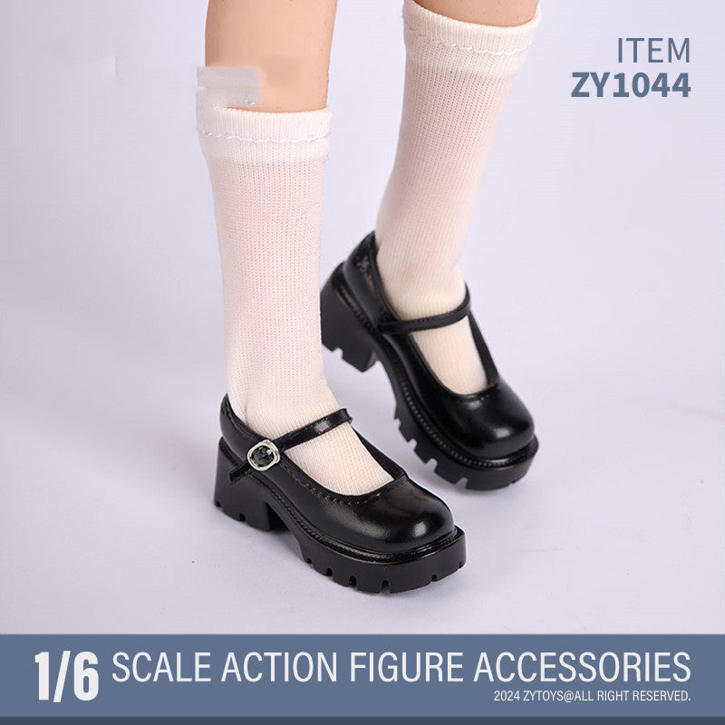 Preppy-Style Leder-Schuhe mit Riemen