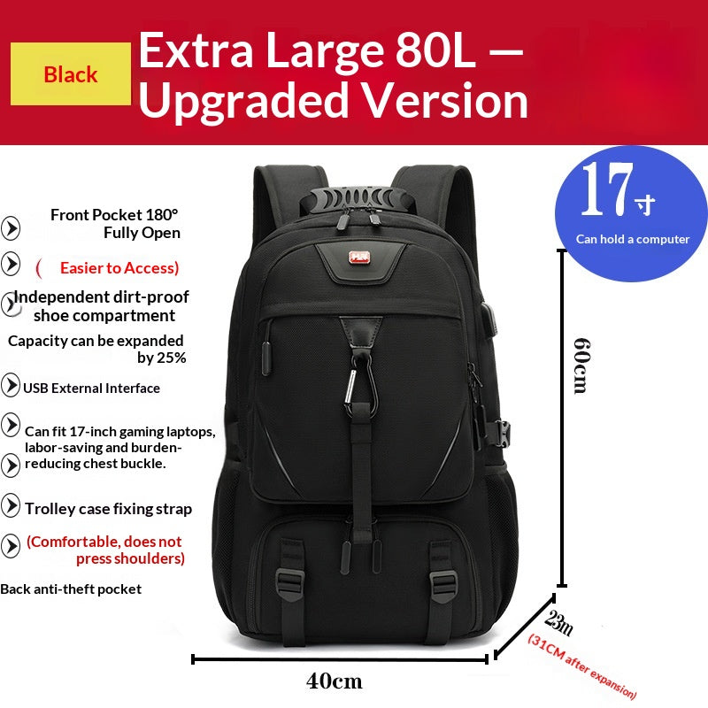 Outdoor Wanderrucksack 80 Liter wasserdicht – Bild 8 | LuxeStyle