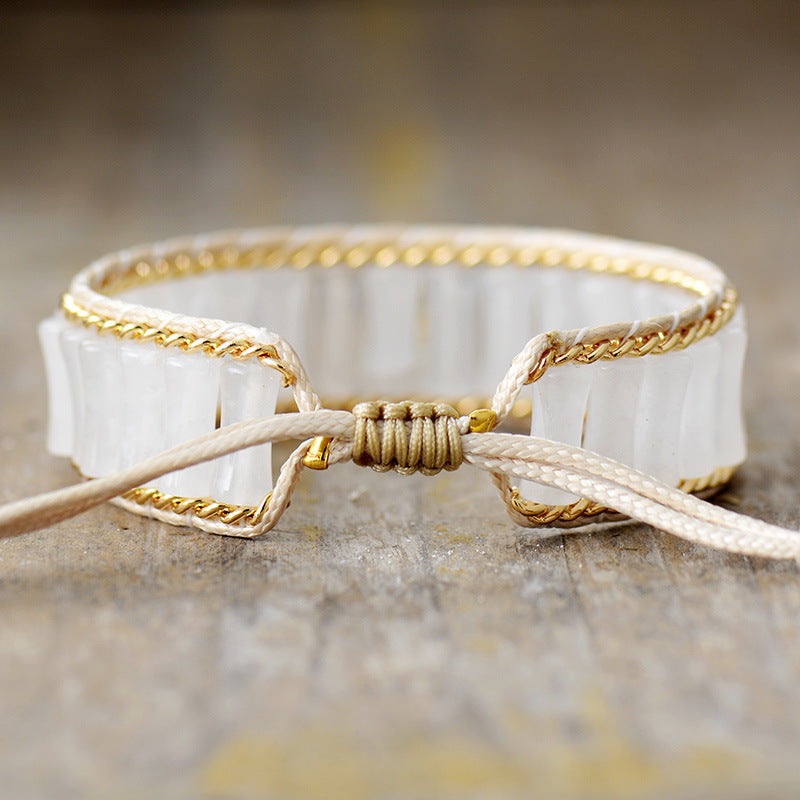 Armband Naturstein, handgemacht, Herz & Geometrie – Bild 5 | LuxeStyle