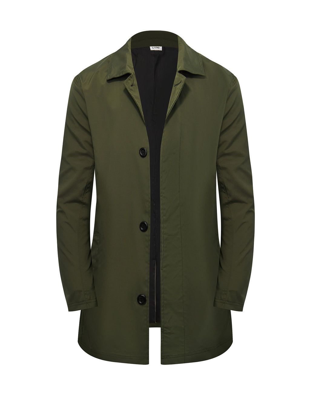 Männerklassischer Trenchcoat einreihig, locker – Bild 2 | LuxeStyle