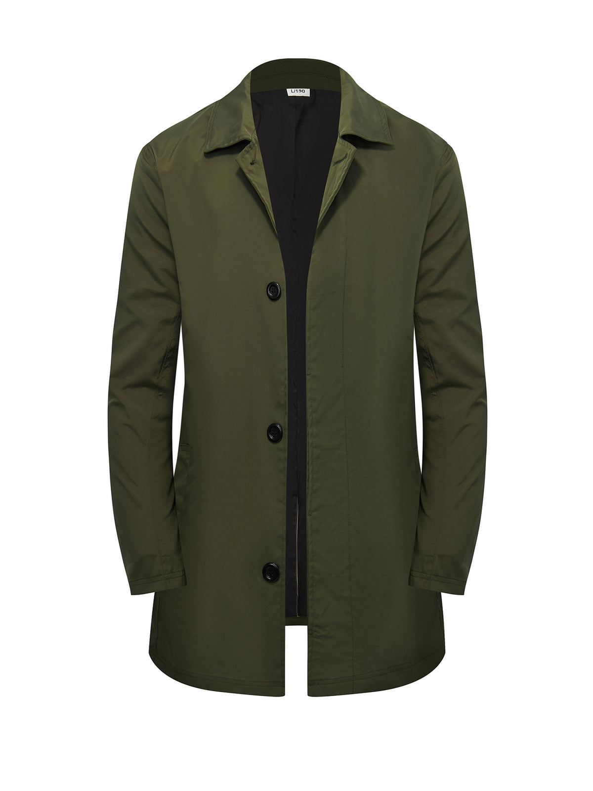 Männerklassischer Trenchcoat einreihig, locker – Bild 2 | LuxeStyle
