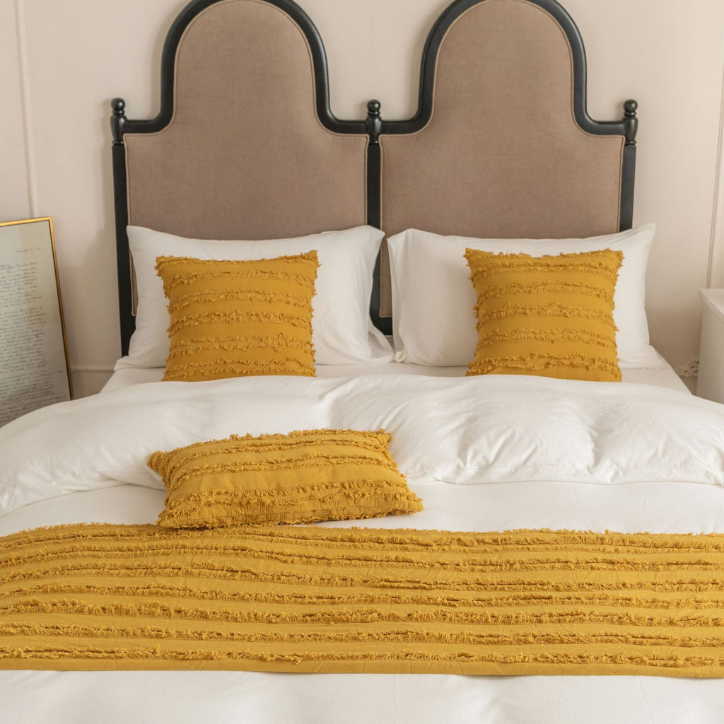 Bettläufer aus Baumwoll-Leinen-Jacquard – Bild 3 | LuxeStyle