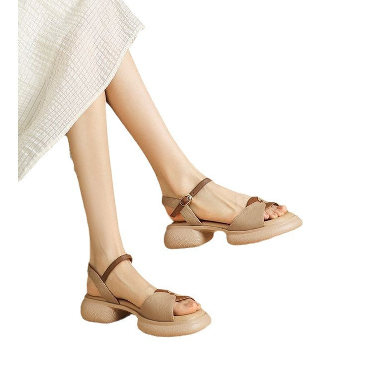 Chunky Plateau-Sandalen mit offenem Zeh – Bild 1 | LuxeStyle