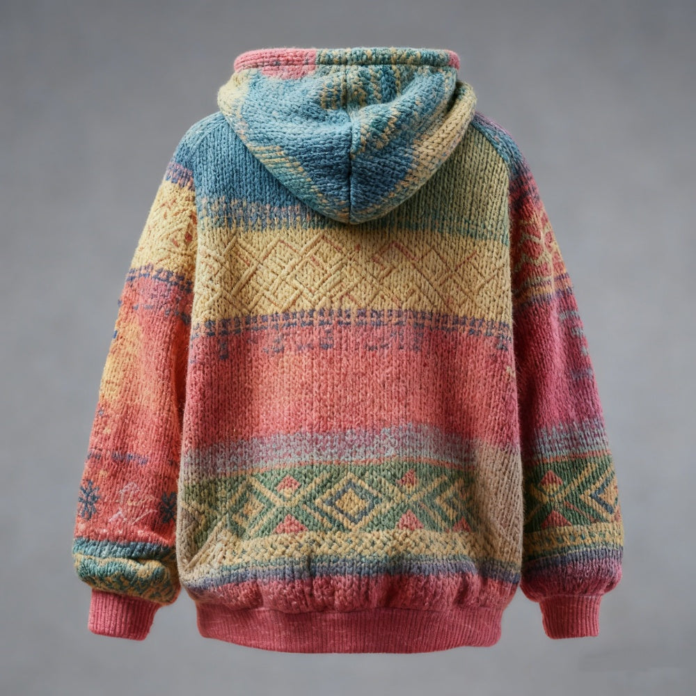 3D Retro Hoodie für Herren