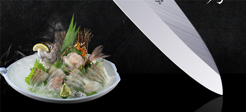 Japanisches Kochmesser für Lachs und Sushi
