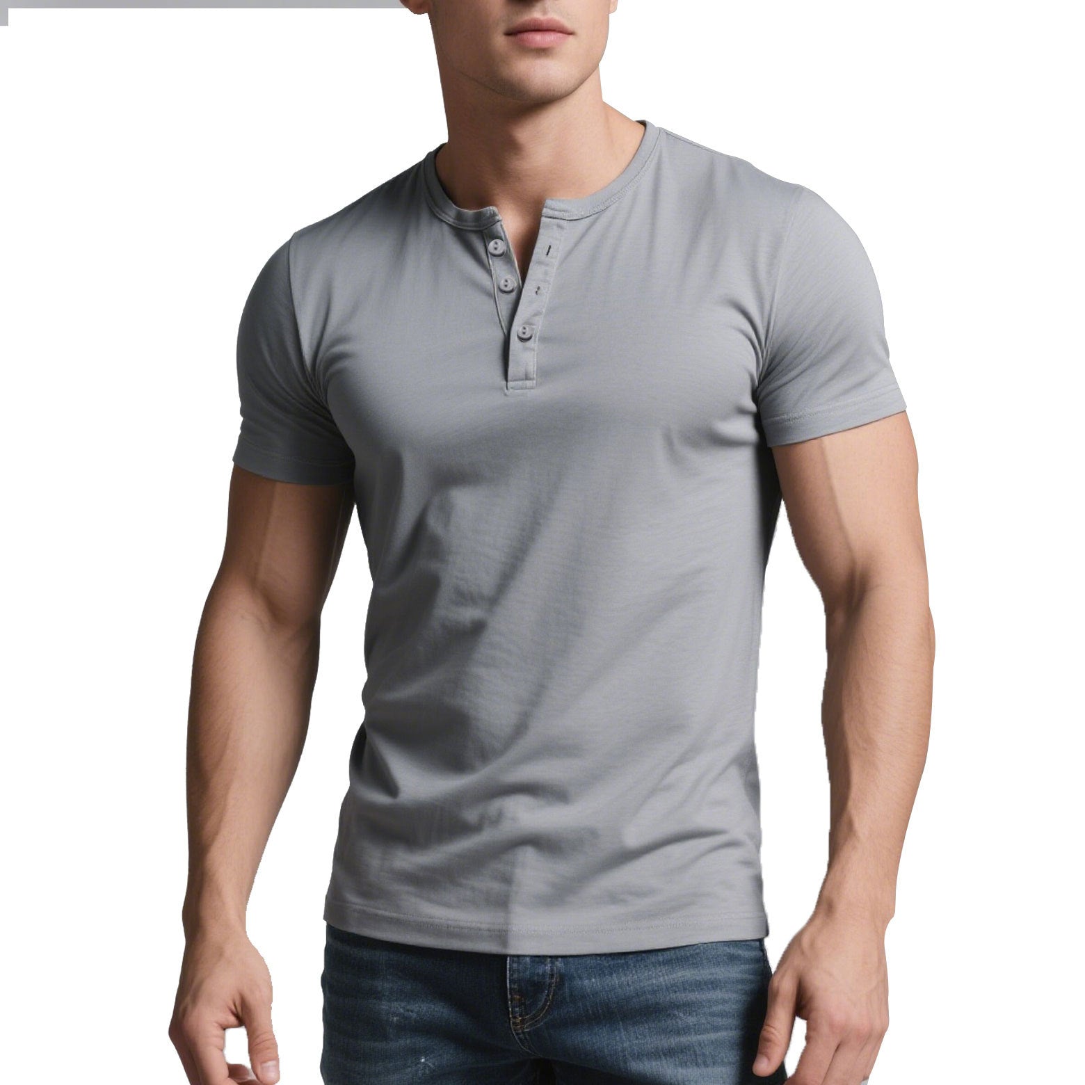 Herren Casual Crew-Neck Slim Fit T-Shirt