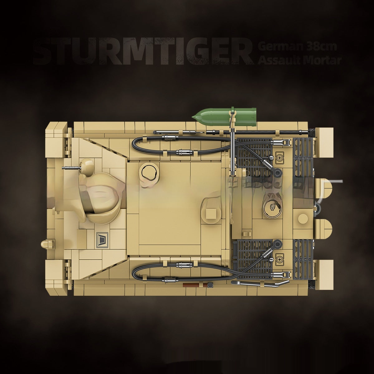Sturmtiger Panzer Baustein-Modell