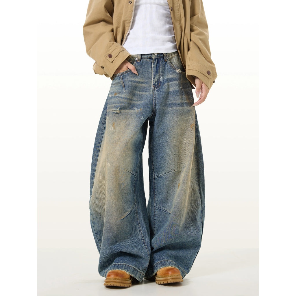 Retro Distressed Scythe Jeans für Herren