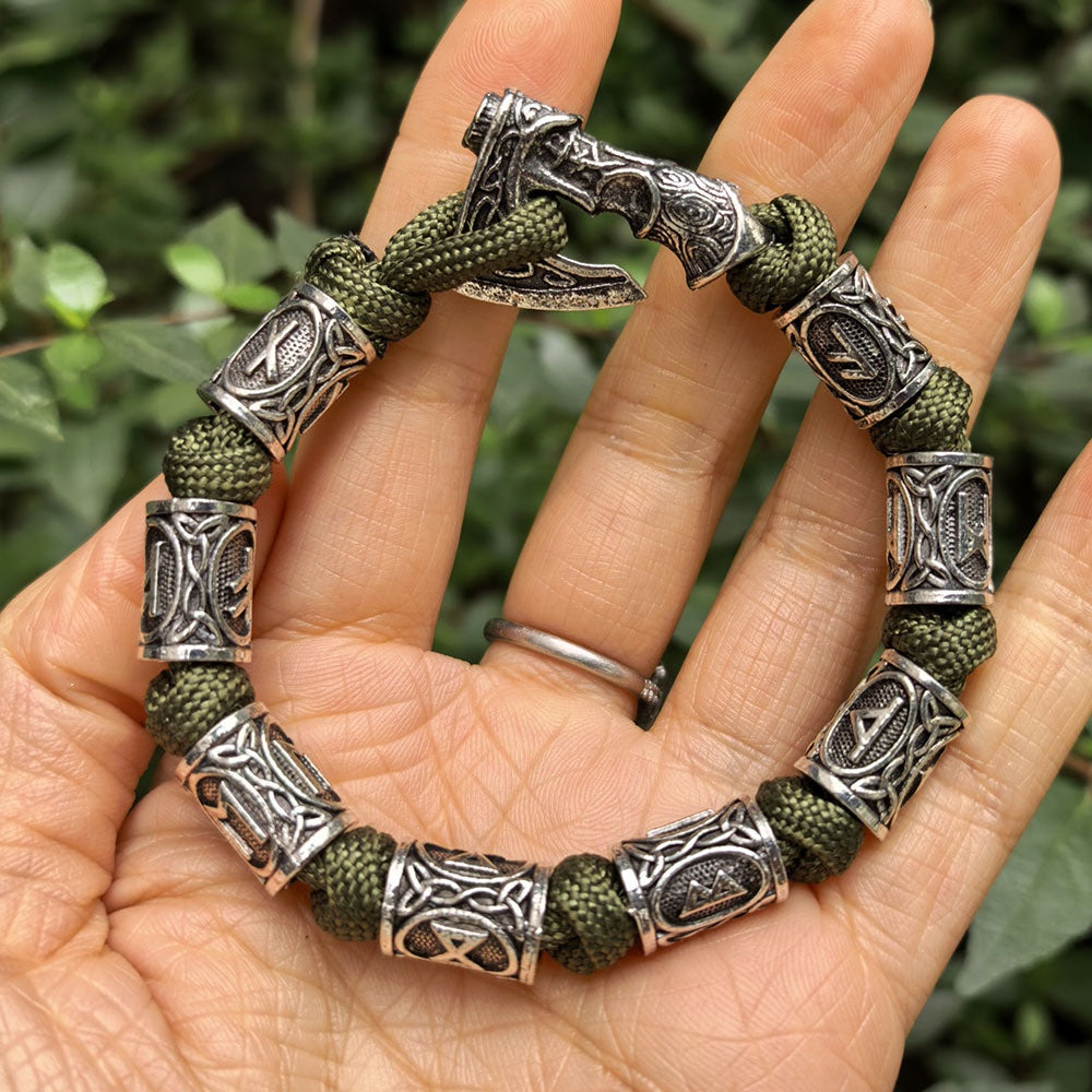 Paracord Armband mit Wikinger-Rune – Bild 3 | LuxeStyle