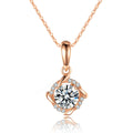 Moissanite Halskette mit Twist-Anhänger