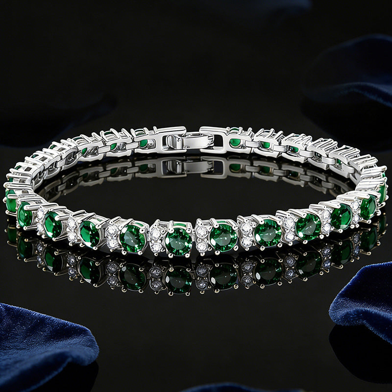 Vergoldetes Zirkon Armband für Damen – Bild 6 | LuxeStyle