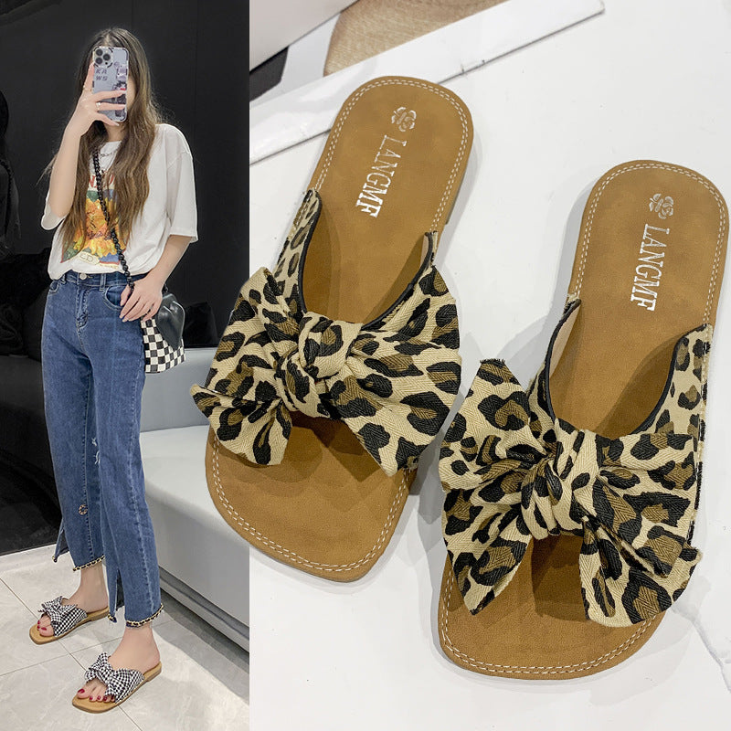 Bowknot Badesandalen mit Schleife, flach, weicher Boden – Bild 5 | LuxeStyle