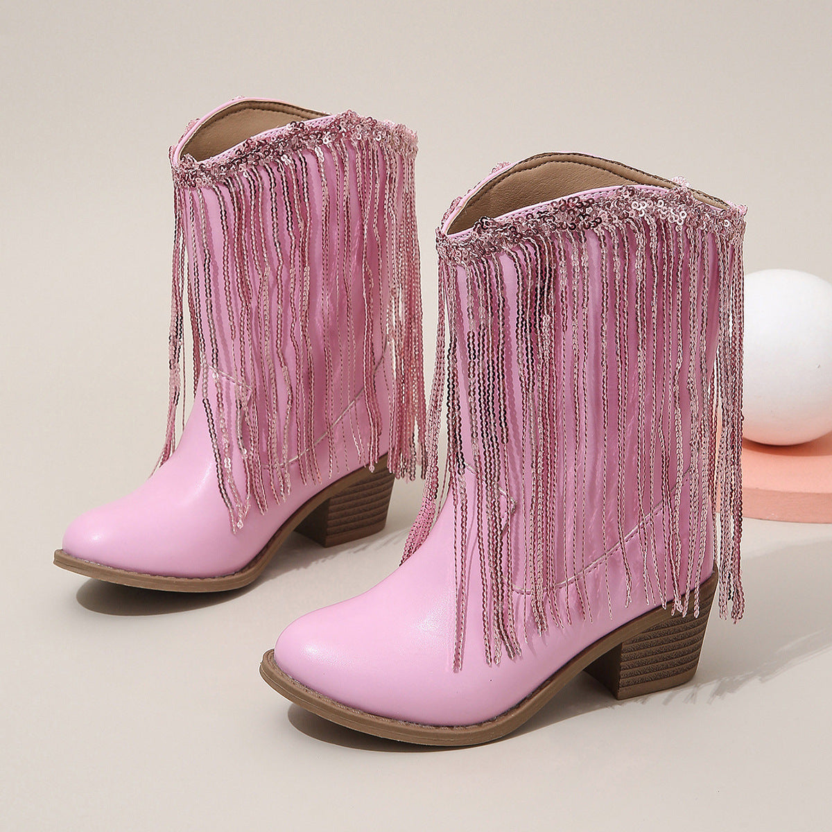 Western Ankle Boots mit Fransen