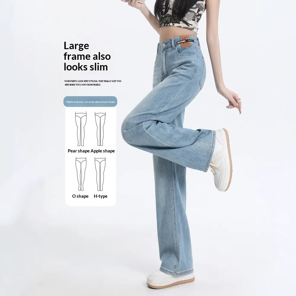 Tencel High Waist Hose mit weitem Bein – Ansicht 3
